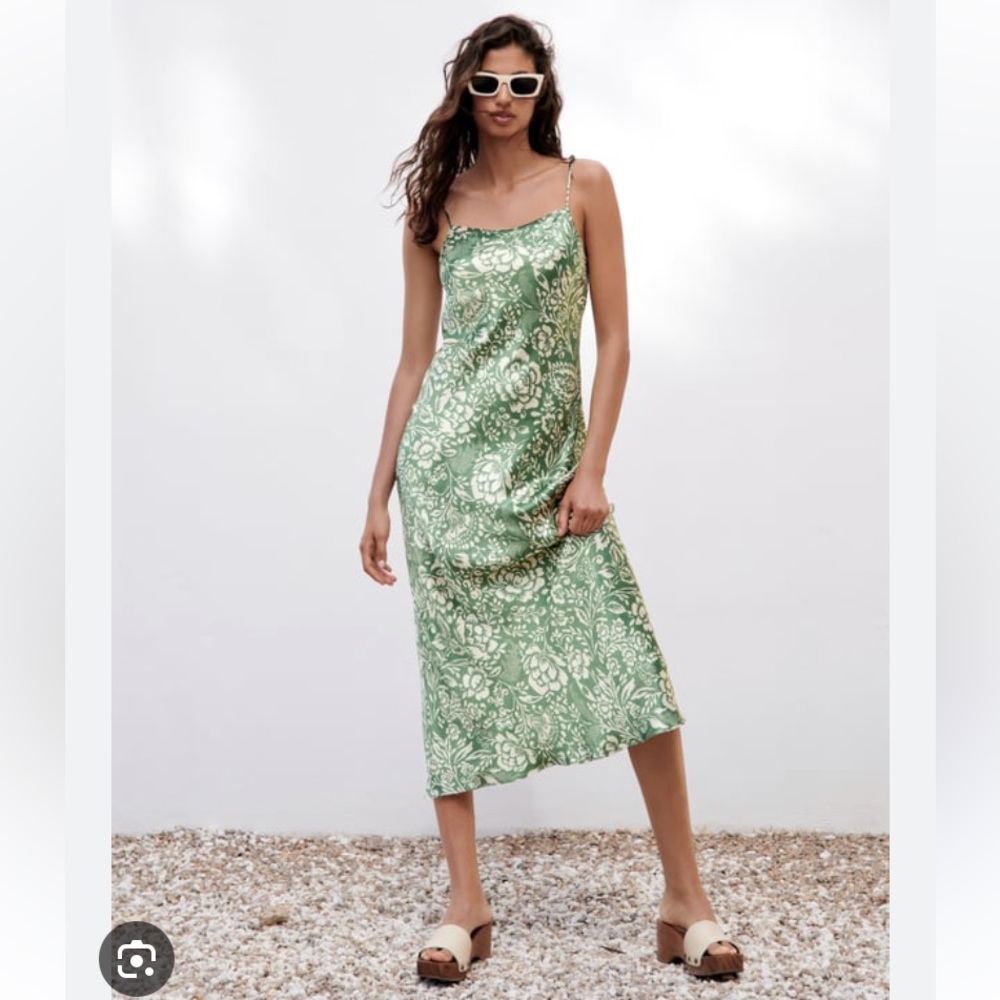 Zara floral midi dress